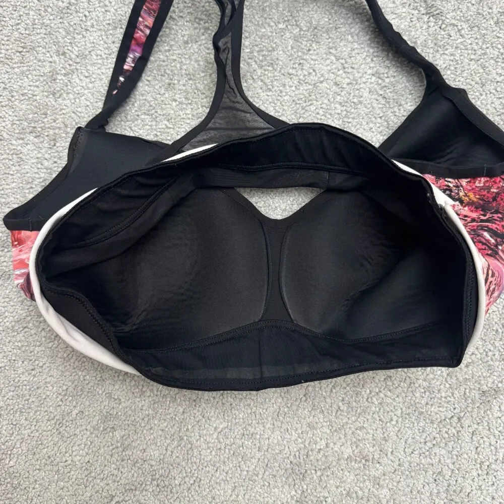 Lululemon Energy Blooming Pixie Abstract Padded Sports Bra Womens 8 Racerback